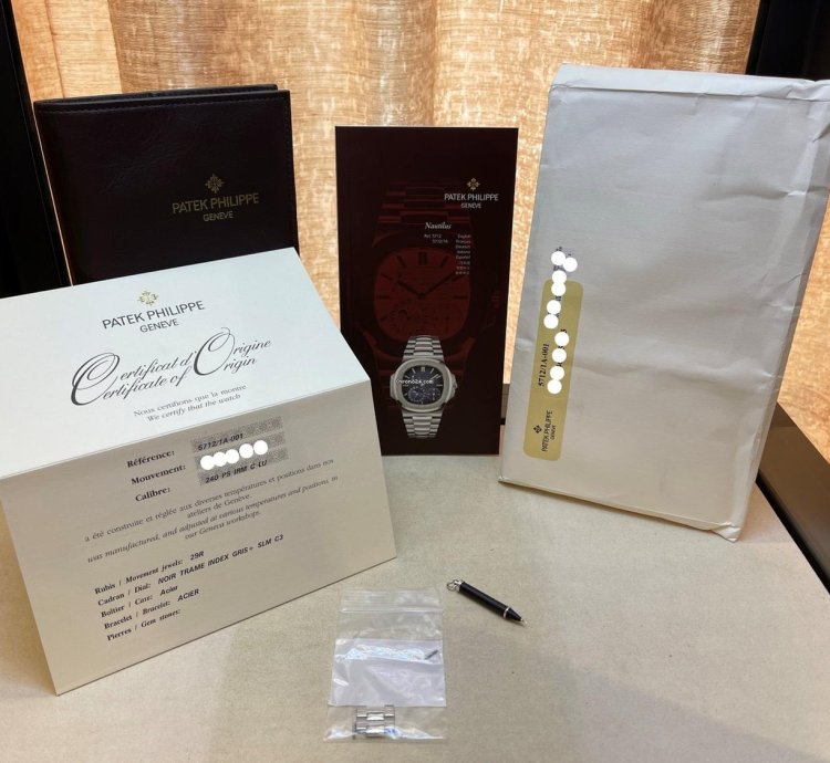 Patek Philippe Nautilus Power Reserve Moon Phase Stainless Steel