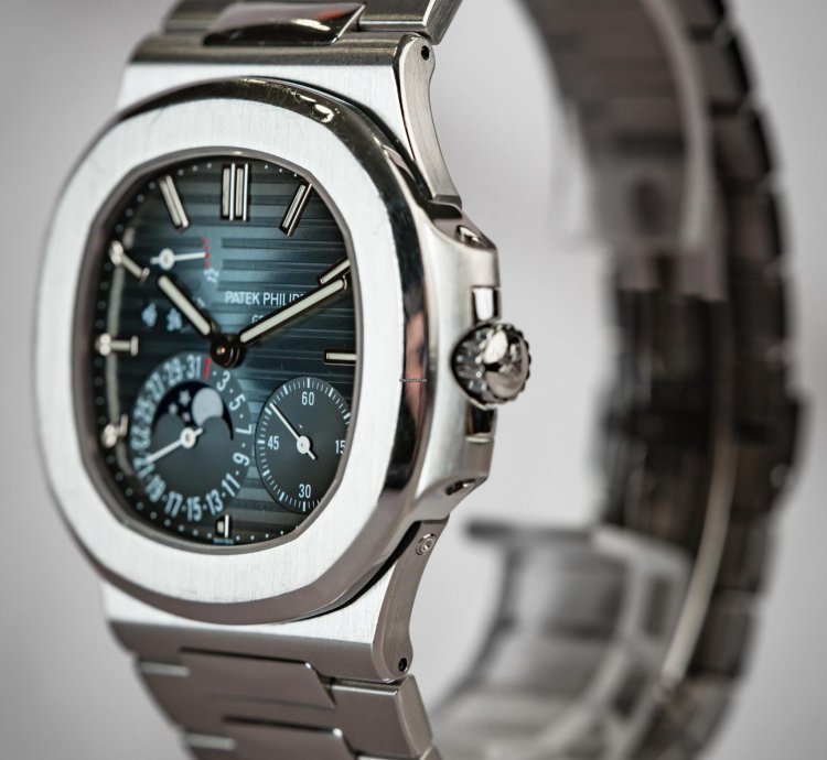 Patek Philippe Nautilus Power Reserve Moon Phase Stainless Steel