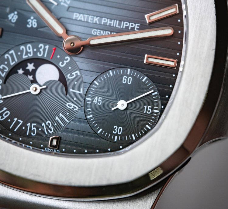 Patek Philippe Nautilus Power Reserve Moon Phase Stainless Steel