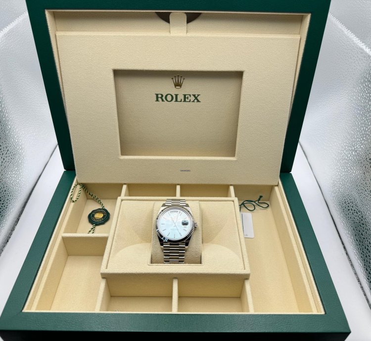 Rolex Day-date 40 Platinum Ice Blue Dial New Unworn 2024