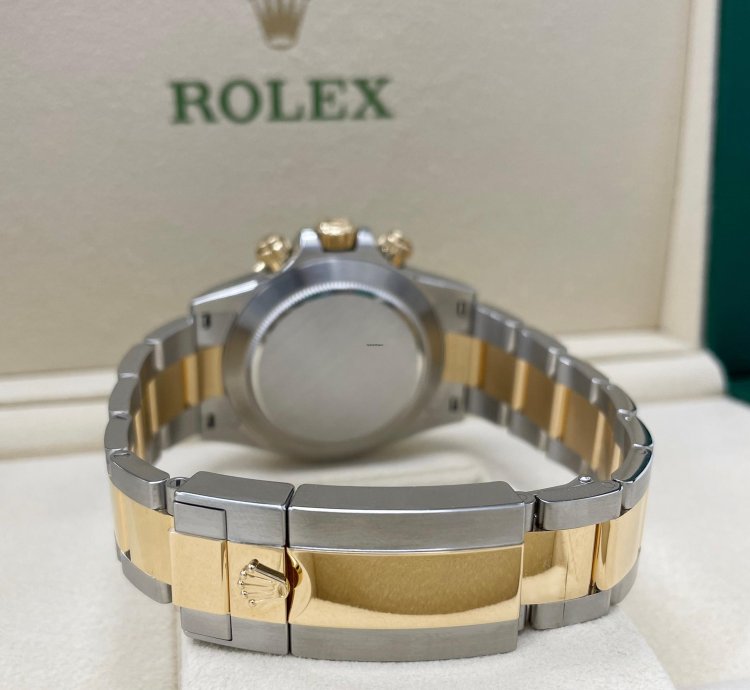 Rolex Daytona New Daytona 126503 Black Diamond Dial Two Tone Yellow Gold Stainless Steel
