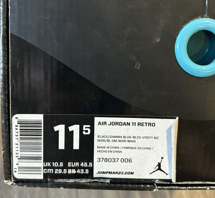 Jordan 11 Gamma Blue