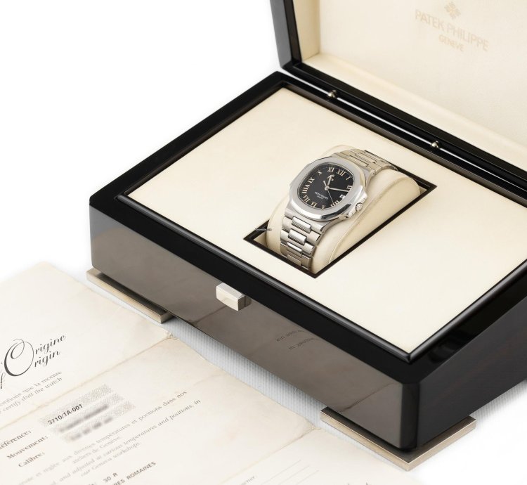 Patek Philippe Nautilus Power Reserve Steel Roman Dial 42mm Ref 3710 1a-001 Full Set 1999