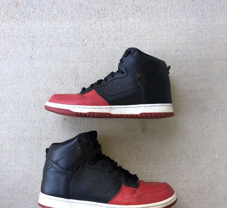 2008 Nike Dunks Black Sport Red