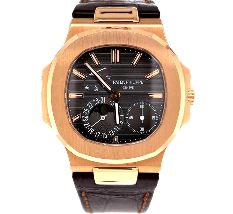Patek Philippe Nautilus Pre-owned Rose Gold Nautilus 5712r Moonphase