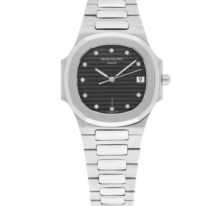 Patek Philippe Nautilus Quartz 33mm Black Dial Stainless Steel Watch 3900 1 Box And Papers