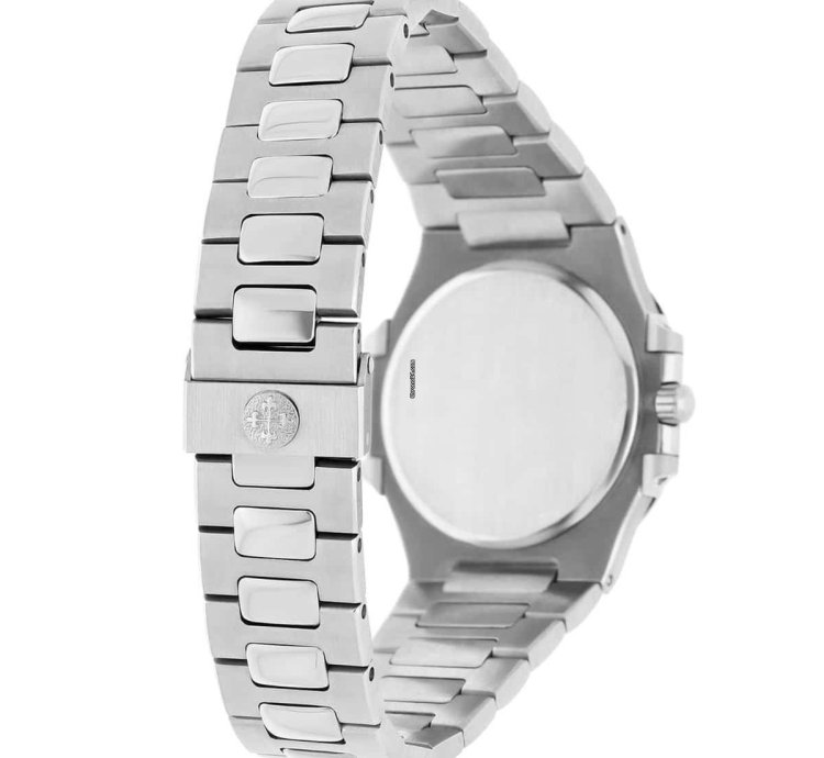 Patek Philippe Nautilus Quartz 33mm Black Dial Stainless Steel Watch 3900 1 Box And Papers