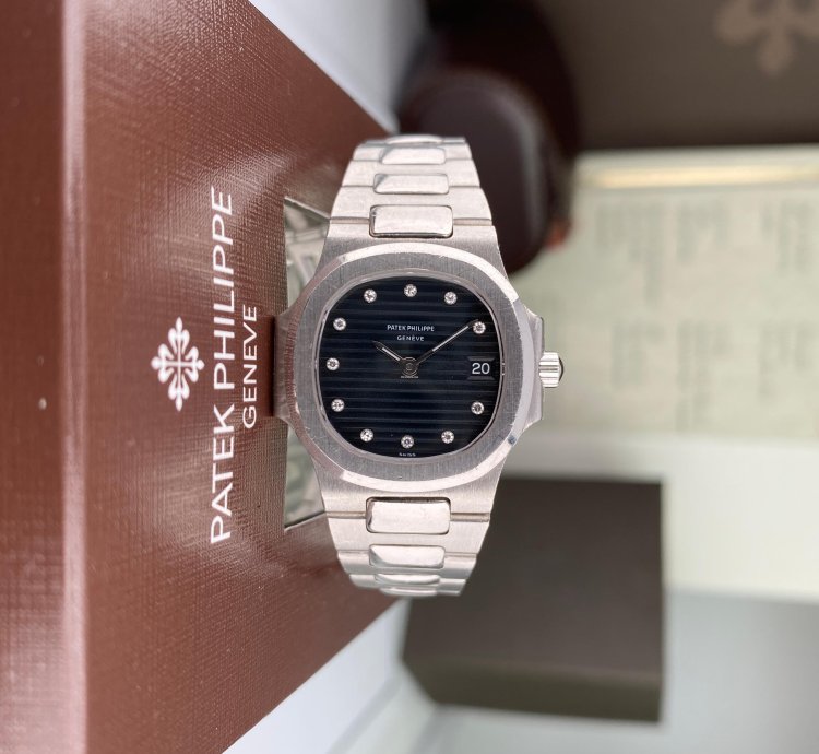 Patek Philippe Nautilus Rare Platinum Patek Philippe Nautilus 4700 1p Ladies With Factory Diamond Dial