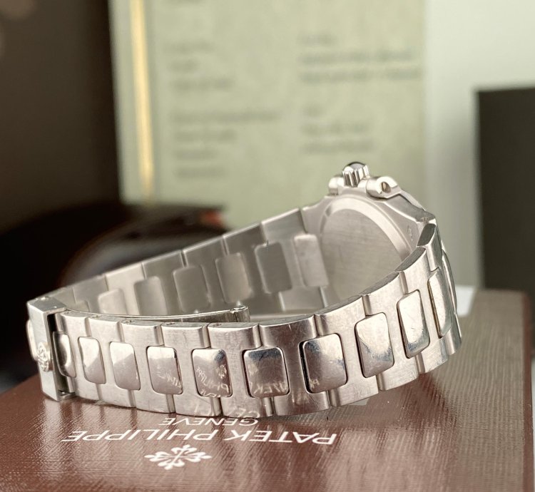 Patek Philippe Nautilus Rare Platinum Patek Philippe Nautilus 4700 1p Ladies With Factory Diamond Dial