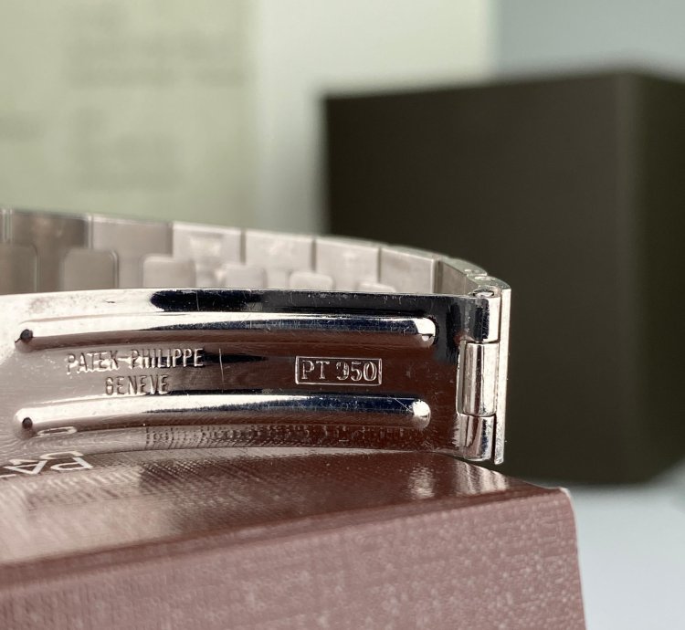 Patek Philippe Nautilus Rare Platinum Patek Philippe Nautilus 4700 1p Ladies With Factory Diamond Dial