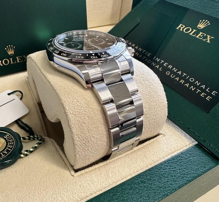 Rolex Daytona New Model 2024 Steel Rim Bezel Ceramic Stainless Steel Black Dial Oyster