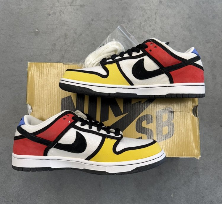 2008 Nike Sb Dunk Low Sb Piet Mondrian