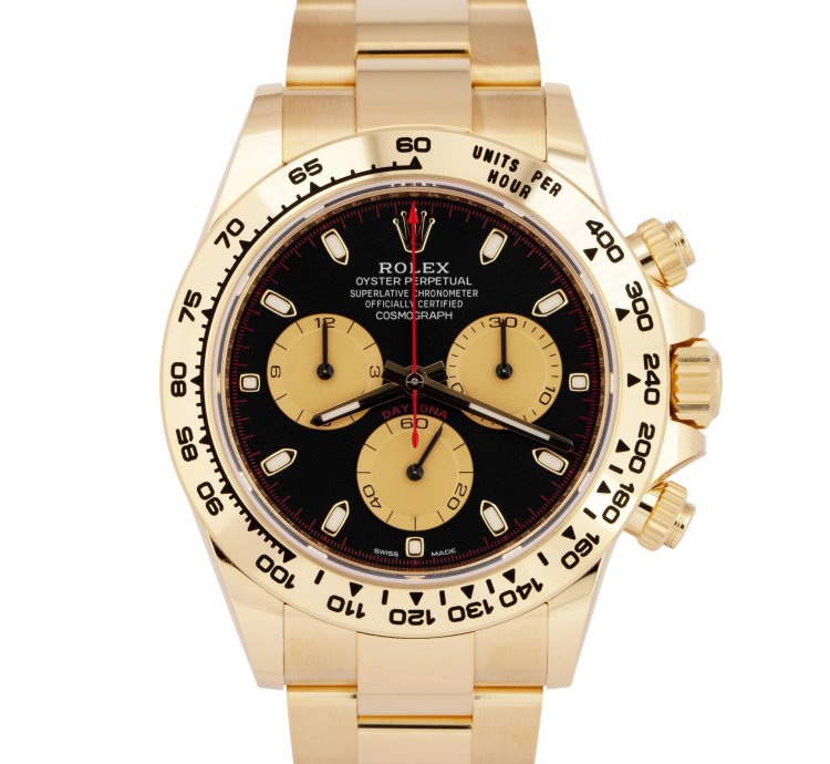 Rolex Daytona New Papers Rolex Daytona Black Paul Newman 40mm 18k Yellow Gold Watch 116508 Box