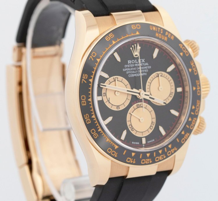 Rolex Daytona New Papers Rolex Daytona Gold Oysterflex Paul Newman 126518 Ln Watch Box