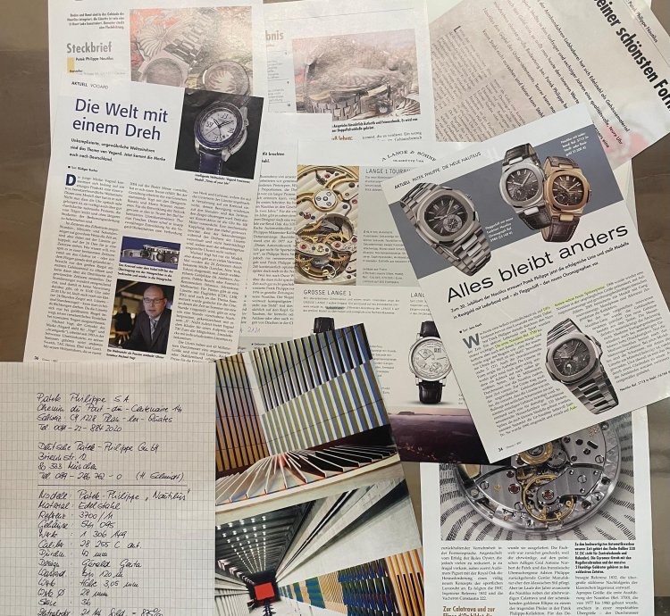 Patek Philippe Nautilus Ref 3700 11 Original Paper