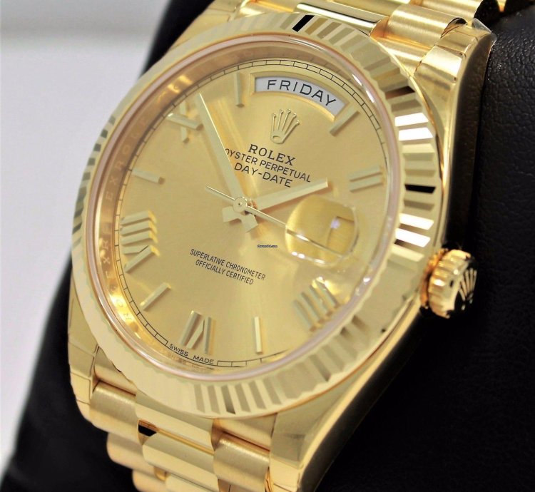 Rolex Day-date 40 President 40mm Day-date 228238 18k Yellow Gold Champagne New