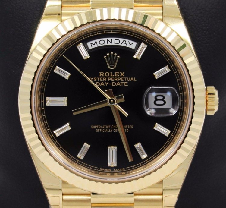Rolex Day-date 40 President Day-date 228238 18k Yellow Gold Diamond Dial New