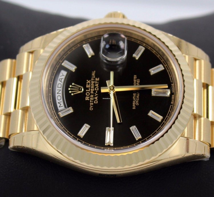 Rolex Day-date 40 President Day-date 228238 18k Yellow Gold Diamond Dial New