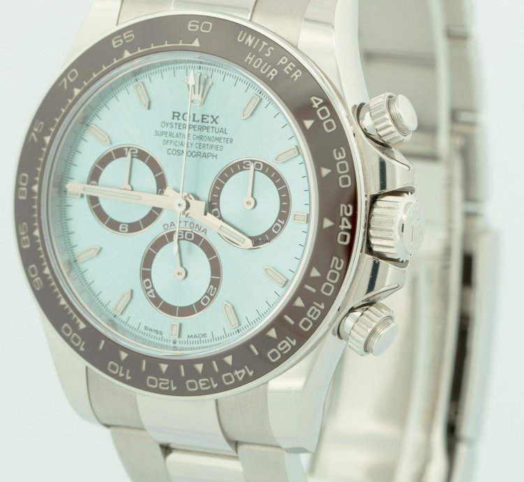Rolex Daytona New Release 2023 Papers Rolex Daytona Platinum Glacier Blue 40 126506 Watch Box