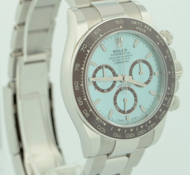 Rolex Daytona New Release 2023 Papers Rolex Daytona Platinum Glacier Blue 40 126506 Watch Box