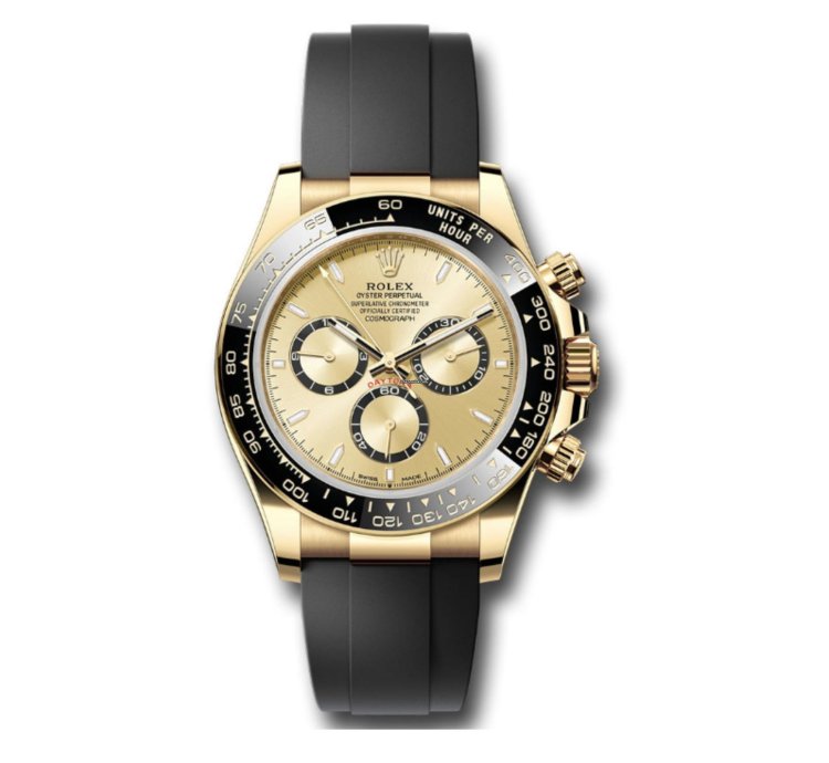 Rolex Daytona New Release 2024 Yellow Gold Daytona Oysterflex Champagne Dial 126518