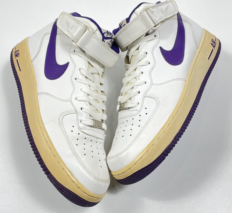 2010 Nike Air Force 1 Mid White Purple