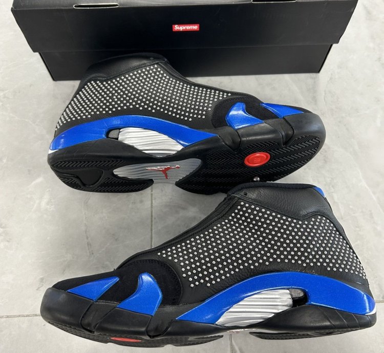 Jordan 14 Retro Supreme Black used