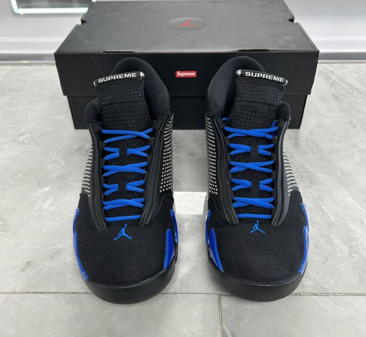 Jordan 14 Retro Supreme Black used