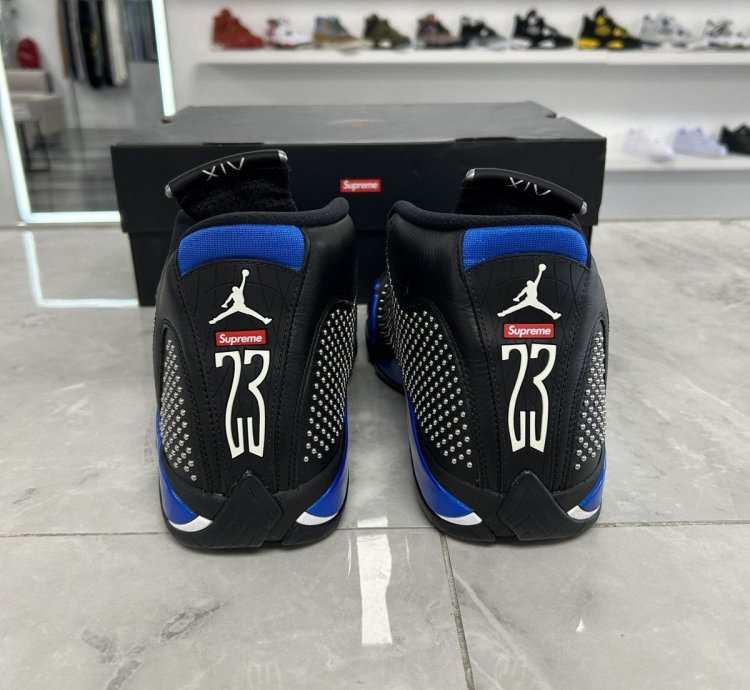 Jordan 14 Retro Supreme Black used