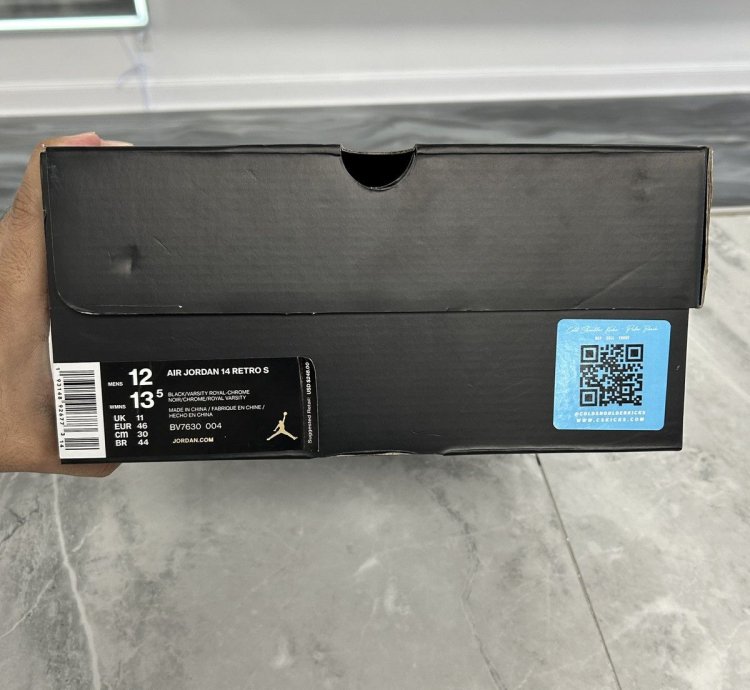 Jordan 14 Retro Supreme Black used