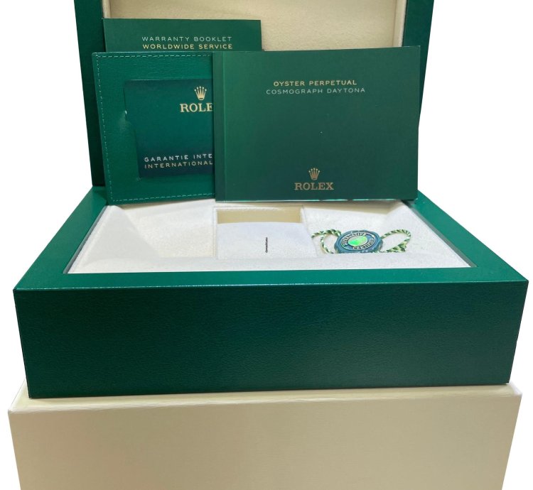 Rolex Daytona New Rolex Daytona Card Green Dial 40mm Yellow Gold Chronograph Watch 116508 Box