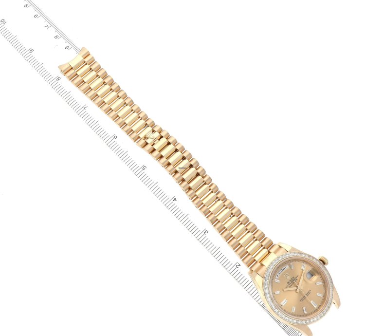Rolex Day-date 40 President Day-date 40 Yellow Gold Diamond Mens Watch 228398 Unworn