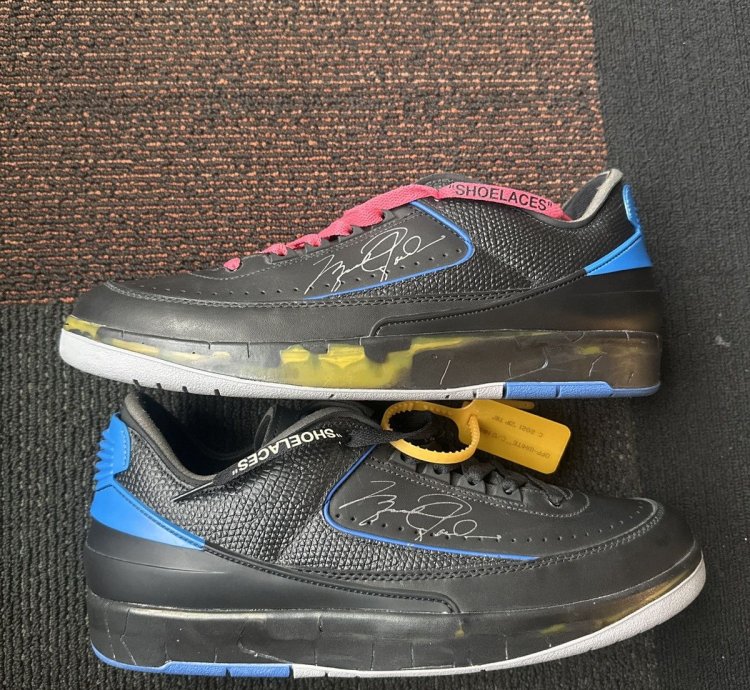 Jordan 2 Offwhite black-blue Vvvnds 12m