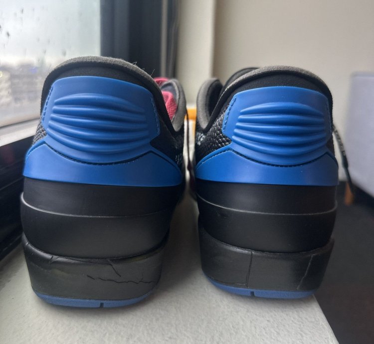 Jordan 2 Offwhite black-blue Vvvnds 12m