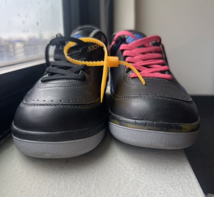 Jordan 2 Offwhite black-blue Vvvnds 12m