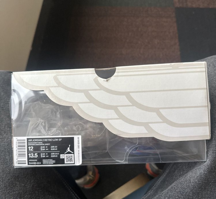 Jordan 2 Offwhite black-blue Vvvnds 12m
