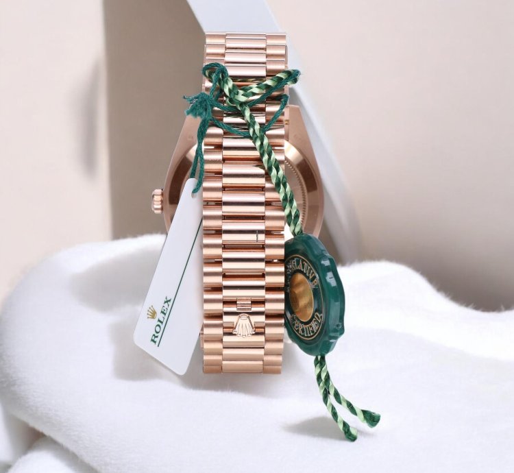 Rolex Day-date 40 President Rose Gold Olive Roman Green 18 Krt Unworn 2025