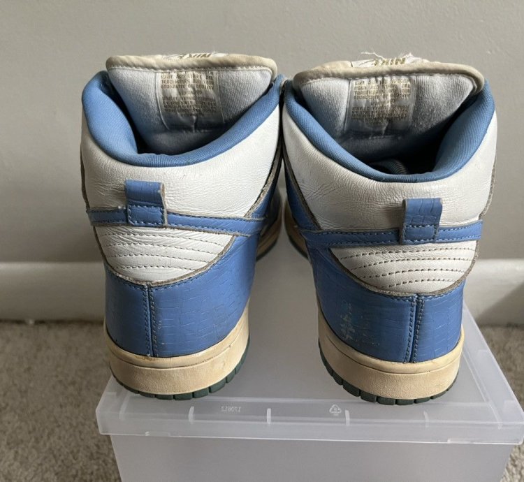 2003 Supreme Nike Sb Dunk High Blue Stars Size 9 307385141