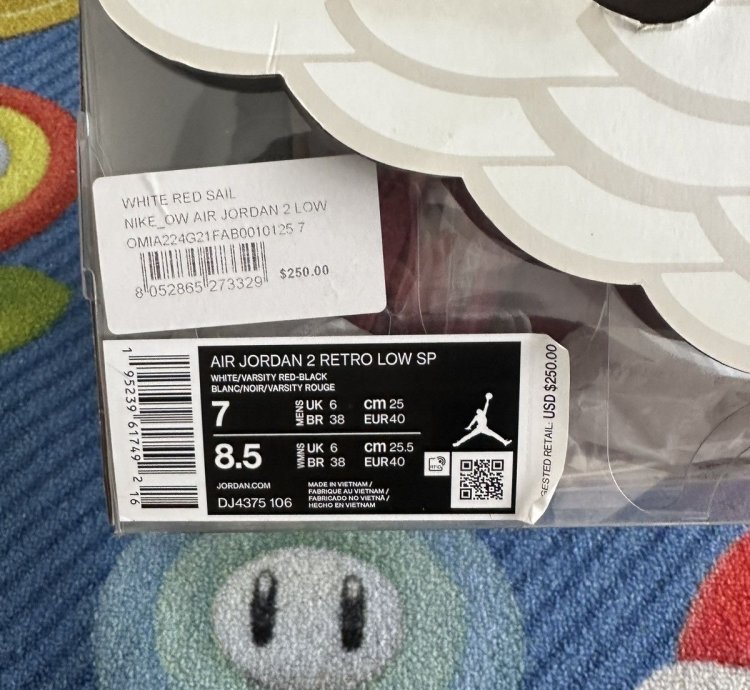 Jordan 2 Retro Low Sp Off-white