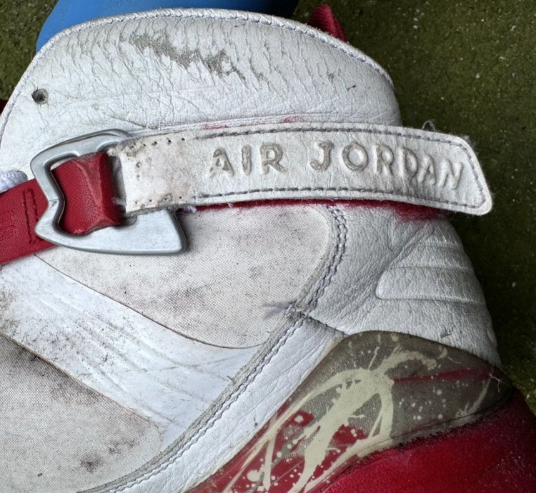 2011 Nike Air Jordan 8 White Red Sneakers