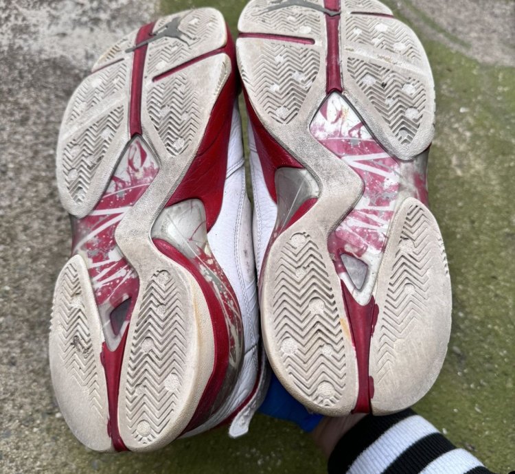 2011 Nike Air Jordan 8 White Red Sneakers