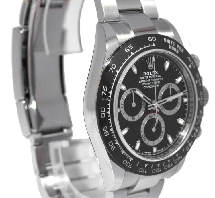 Rolex Daytona New Rolex Daytona Chronograph Steel Ceramic Watch Black 23 116500