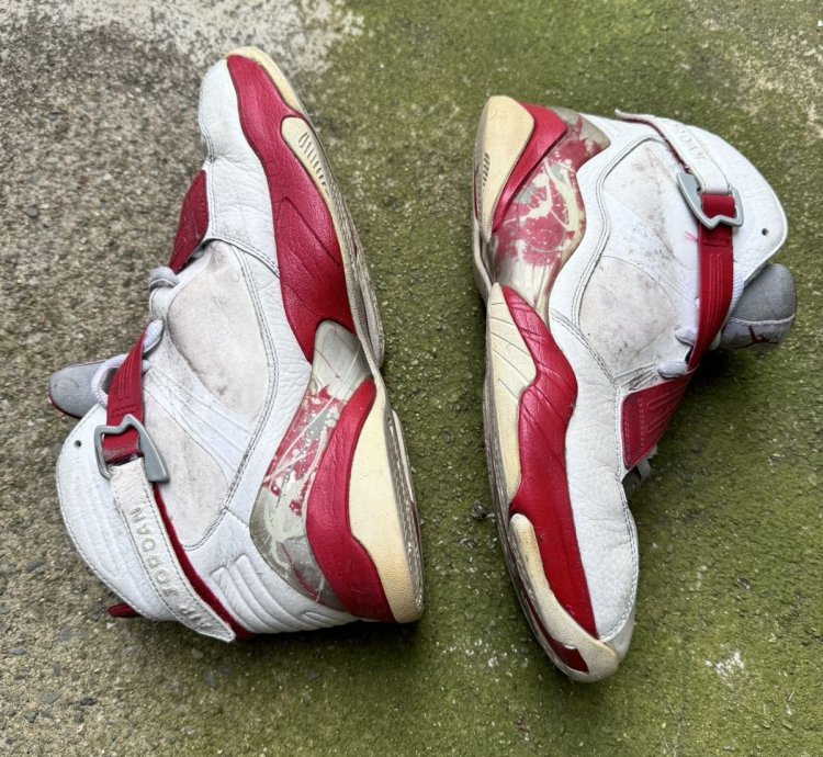 2011 Nike Air Jordan 8 White Red Sneakers