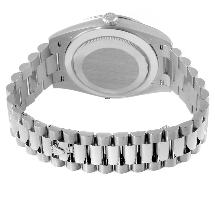 Rolex Day-date 40 President White Gold Diamond Mens Watch 228349 Unworn