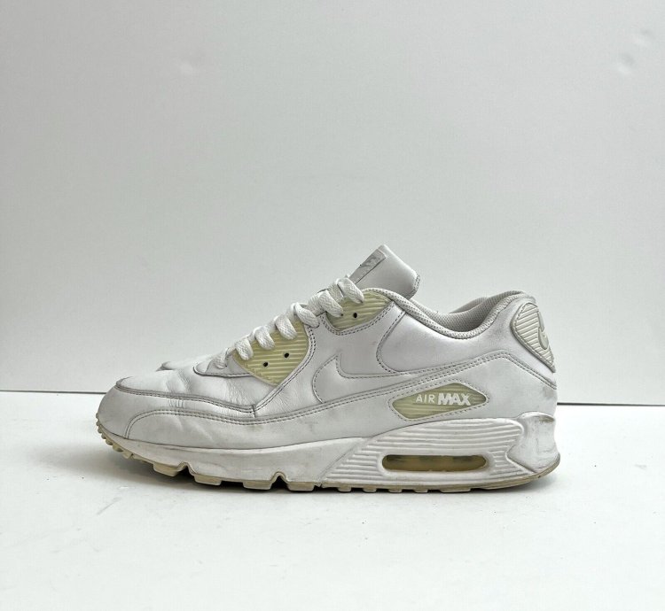 2011 Nike Air Max 90 Leather Vtg Rare 302519 113 Sz 9 5