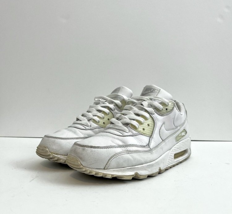 2011 Nike Air Max 90 Leather Vtg Rare 302519 113 Sz 9 5