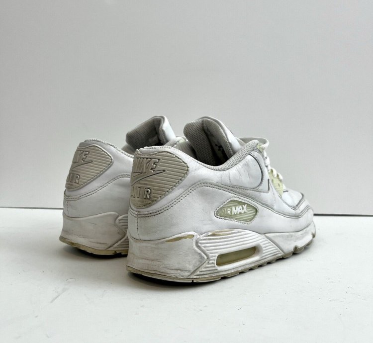2011 Nike Air Max 90 Leather Vtg Rare 302519 113 Sz 9 5