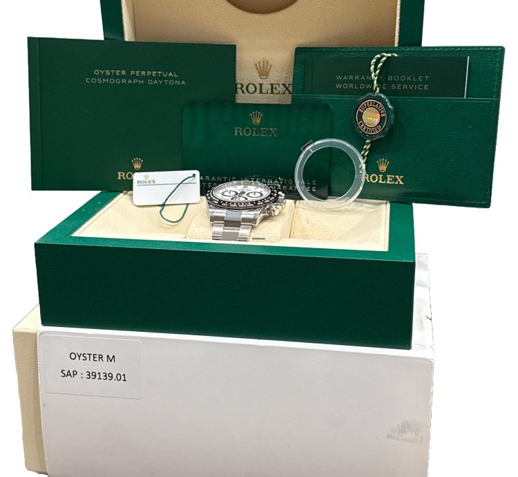 Rolex Daytona New Stickered Papers Rolex Daytona 116500 Ln Ceramic Panda White Steel 40mm Box