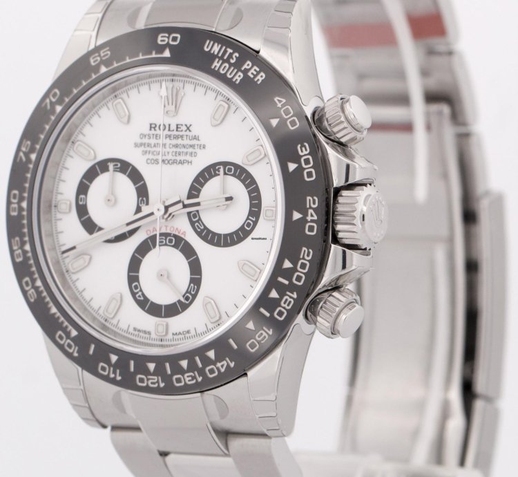 Rolex Daytona New Stickered Papers Rolex Daytona 116500 Ln Ceramic Panda White Steel 40mm Box