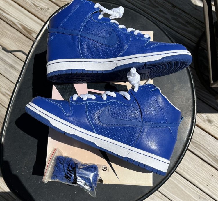 2005 Nike Sb Dunk High Pro Sb T19 Tokyo Royal Blue Size 11